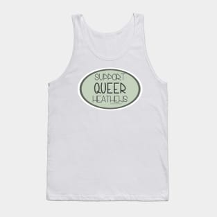 Support Queer Heathens - Green Tank Top